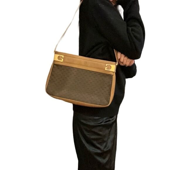 Gucci brown horsebit gg canvas should bag - Picture 2 of 16